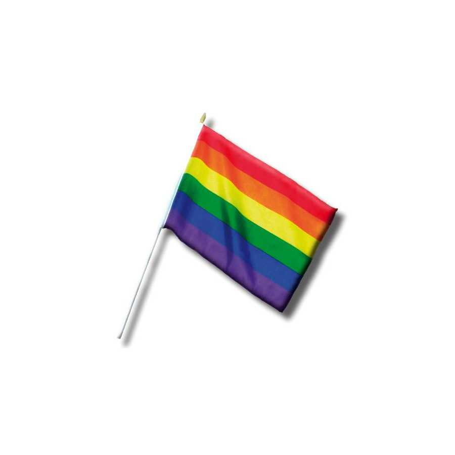 Banderin Pequeno con Bandera LGBT 30 cm