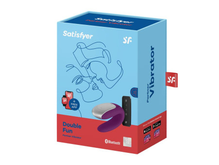 Double Fun Vibrador para Parejas con APP y Control Remoto Violeta