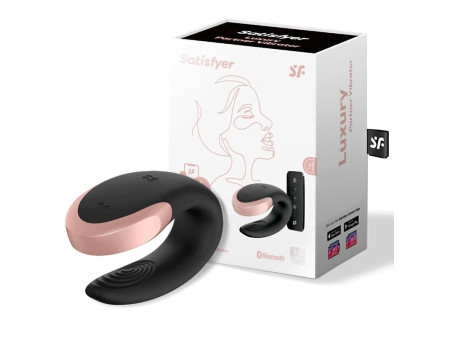 Double Love Luxury Vibrador Para Parejas con App Negro
