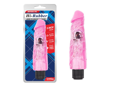 Vibrador Hi Rubber 9 Rosa