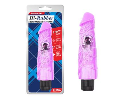 Vibrador Hi Rubber 9 Purpura Vibrador Hi Rubber 9 Purpura