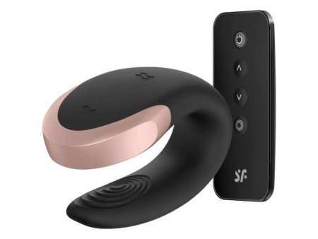 Double Love Luxury Vibrador Para Parejas con App Negro