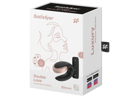 Double Love Luxury Vibrador Para Parejas con App Negro