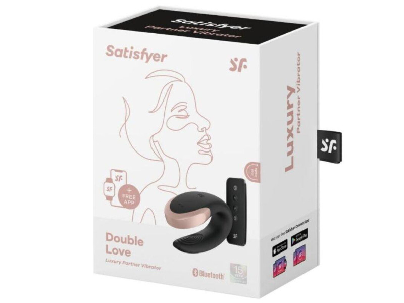 Double Love Luxury Vibrador Para Parejas con App Negro