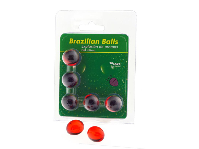 Set 5 Brazilian Balls Explosion de Aroma Fresa