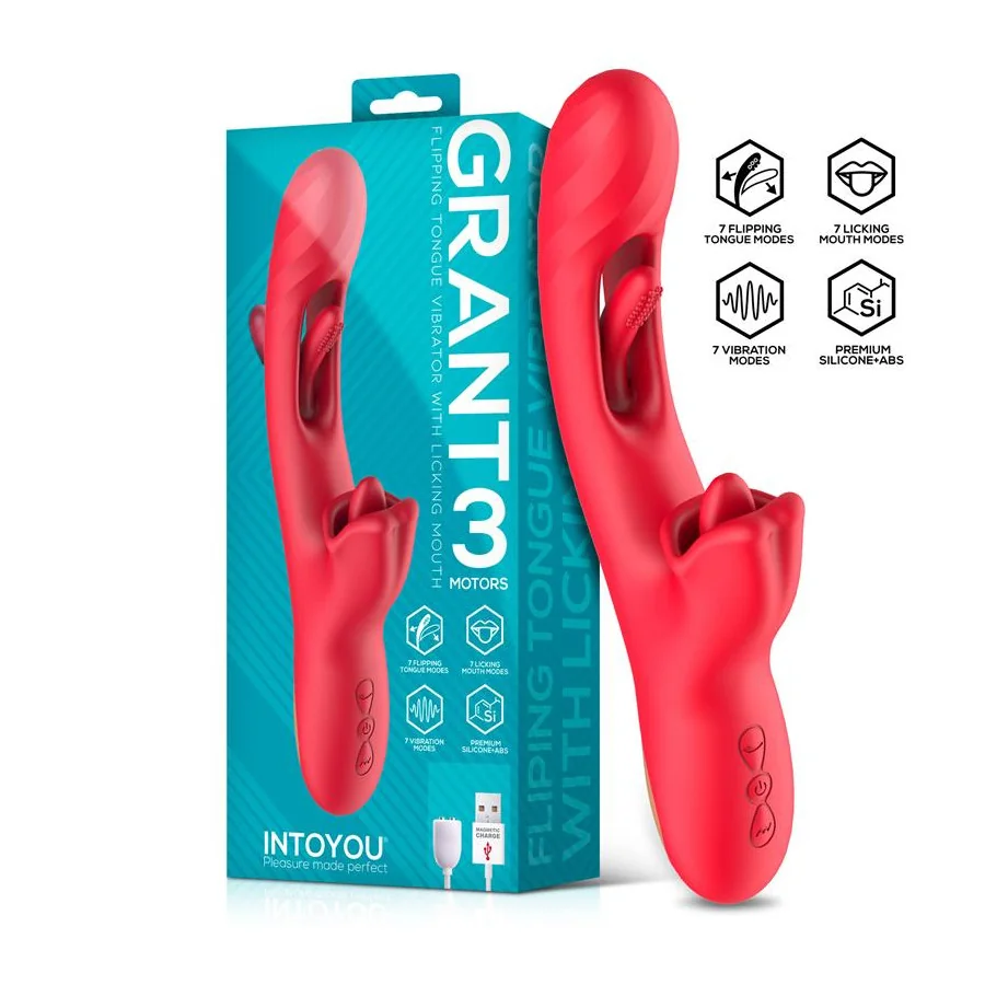 Grant Vibrador con Flipping y Lengua Licking 360º