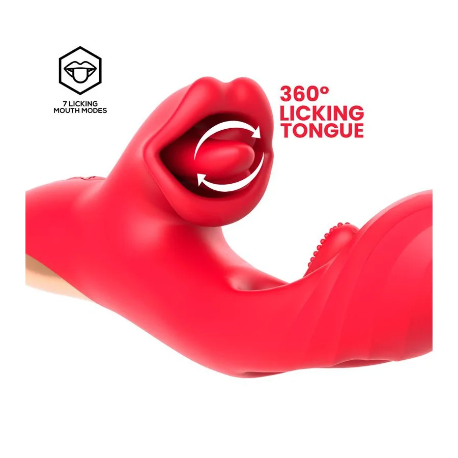 Grant Vibrador con Flipping y Lengua Licking 360º