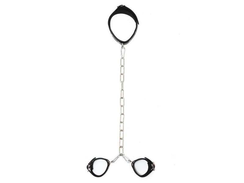 Collar con Esposas Cadena Ajustables