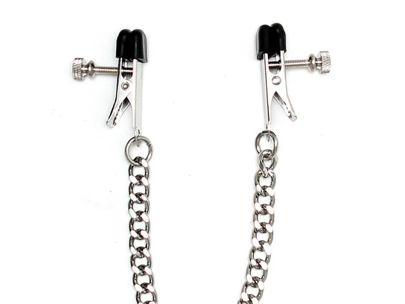 Pinzas Pezones con Cadena Metal Ajustables