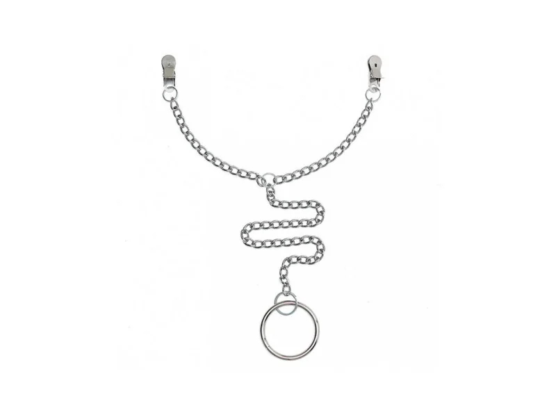 Pinzas para Pezones con Anillo para el Pene