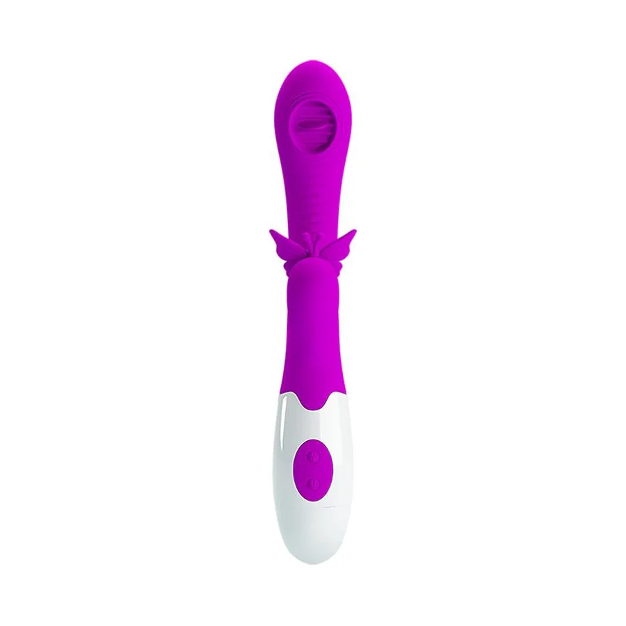 Moth Vibrador con Lengua Tickling