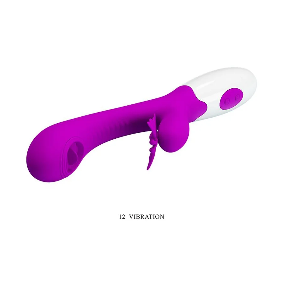 Moth Vibrador con Lengua Tickling