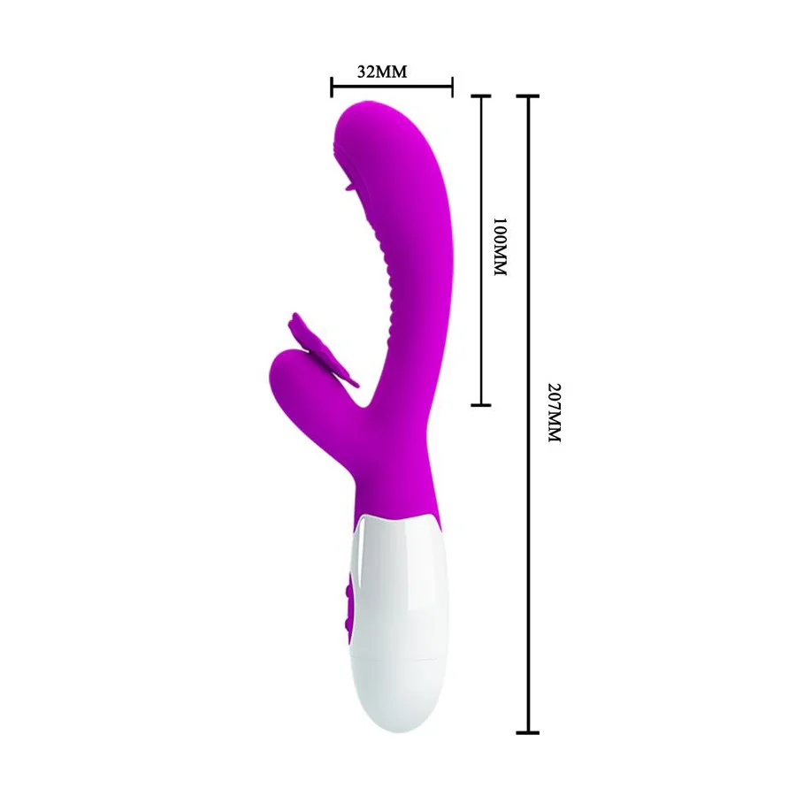 Moth Vibrador con Lengua Tickling