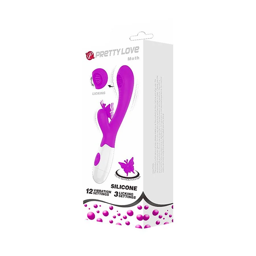 Moth Vibrador con Lengua Tickling