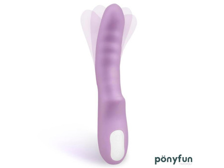 Brightpurple Vibrador y Rotador Doble Motor 360º USB Silicona