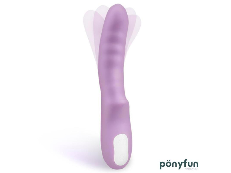 Brightpurple Vibrador y Rotador Doble Motor 360º USB Silicona