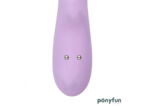 Brightpurple Vibrador y Rotador Doble Motor 360º USB Silicona