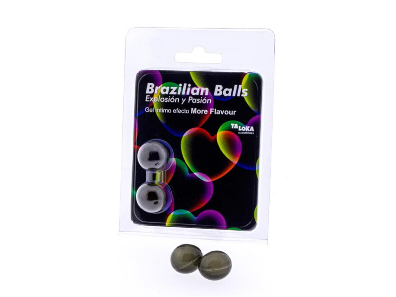 Set 2 Brazilian Balls Excitante Efecto More Flavour Sabor