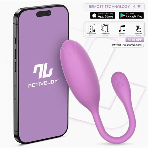 Logan Huevo Vibrador con APP Unibody Purpura