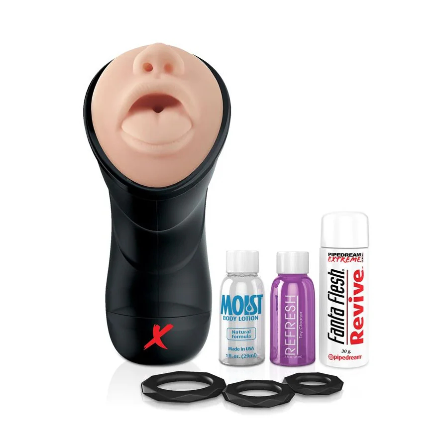 PDX Elite Masturbador Vibrador Deep Throat