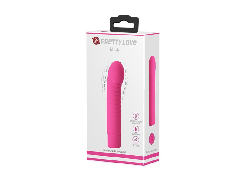 Vibrador Mick Silicona Rosa