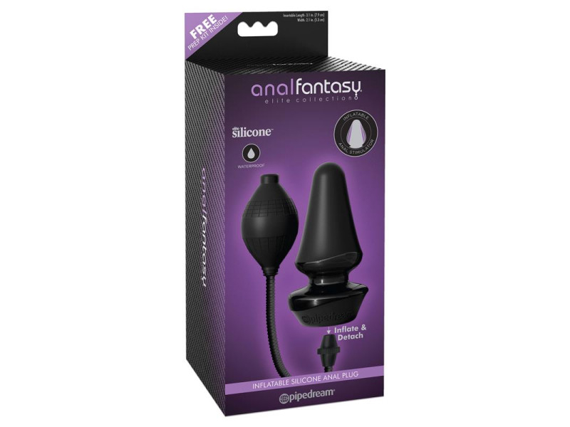 Plug Anal Inflable Color Negro