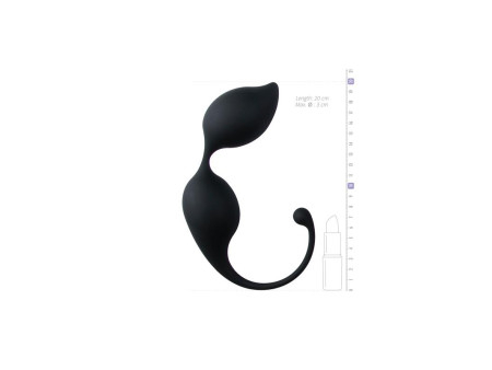 Bolas Vaginales Curvadas Silicona Negras
