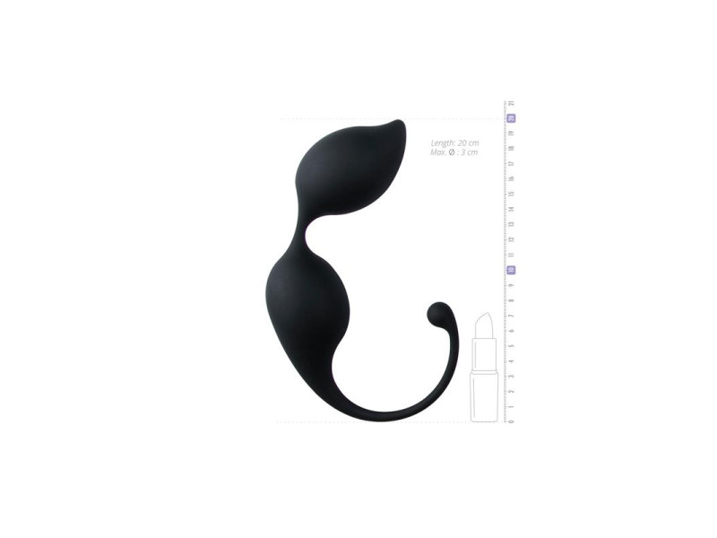 Bolas Vaginales Curvadas Silicona Negras
