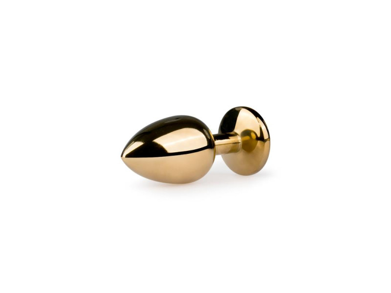 Plug con Cristal Transparente No 1 Dorado