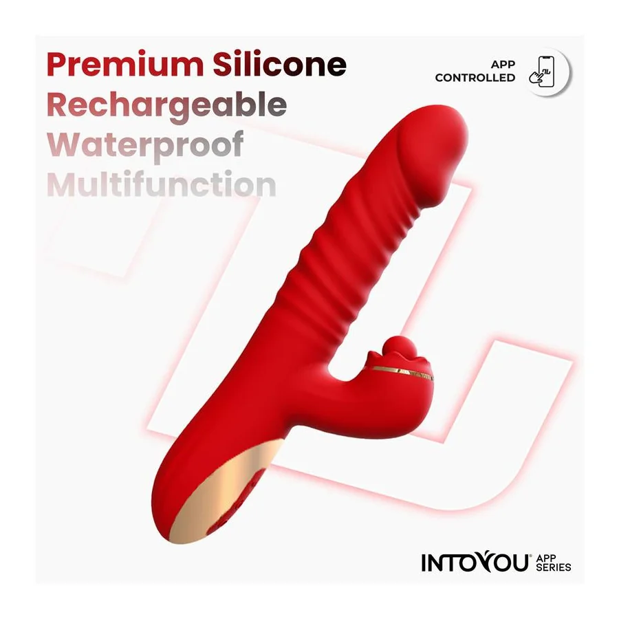Ascen Vibrador con Thrusting y Waving y APP USB Magnetico
