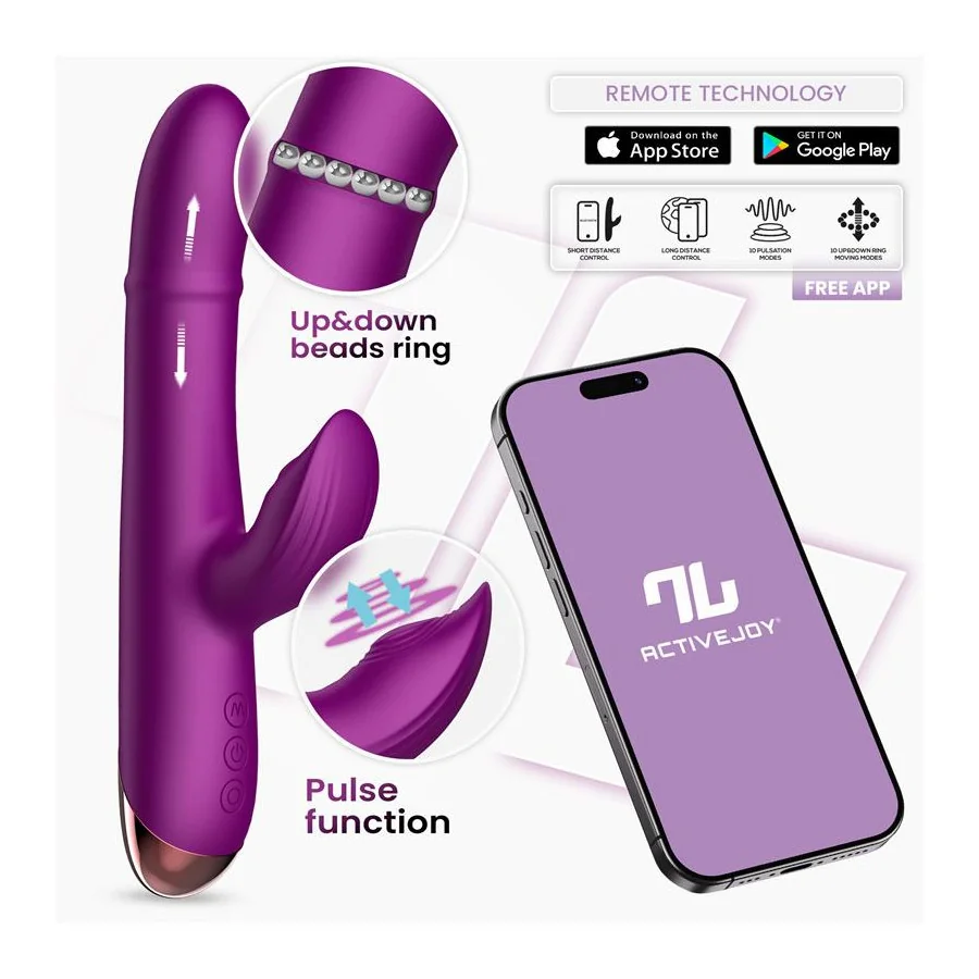 Sendel Vibrador con Anillo de Bolas Internas Up and Down y Pulsacion con App Sendel Vibrador con Anillo de Bolas Internas Up and Down y Pulsacion con App