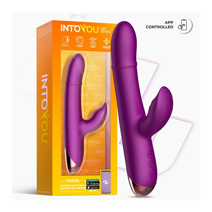 Sendel Vibrador con Anillo de Bolas Internas Up and Down y Pulsacion con App