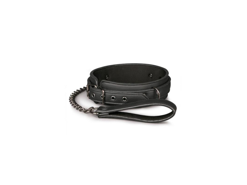 Collar con Correa Negro