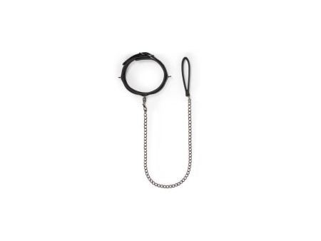 Collar con Correa Negro