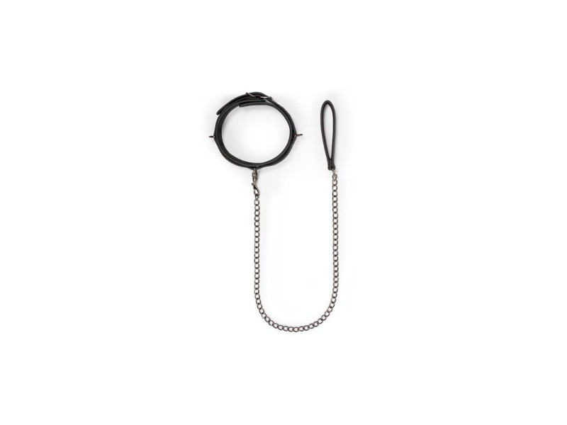 Collar con Correa Negro