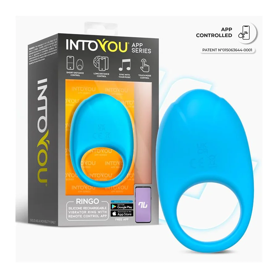 Ringo Anillo Vibrador con APP Unibody Azul