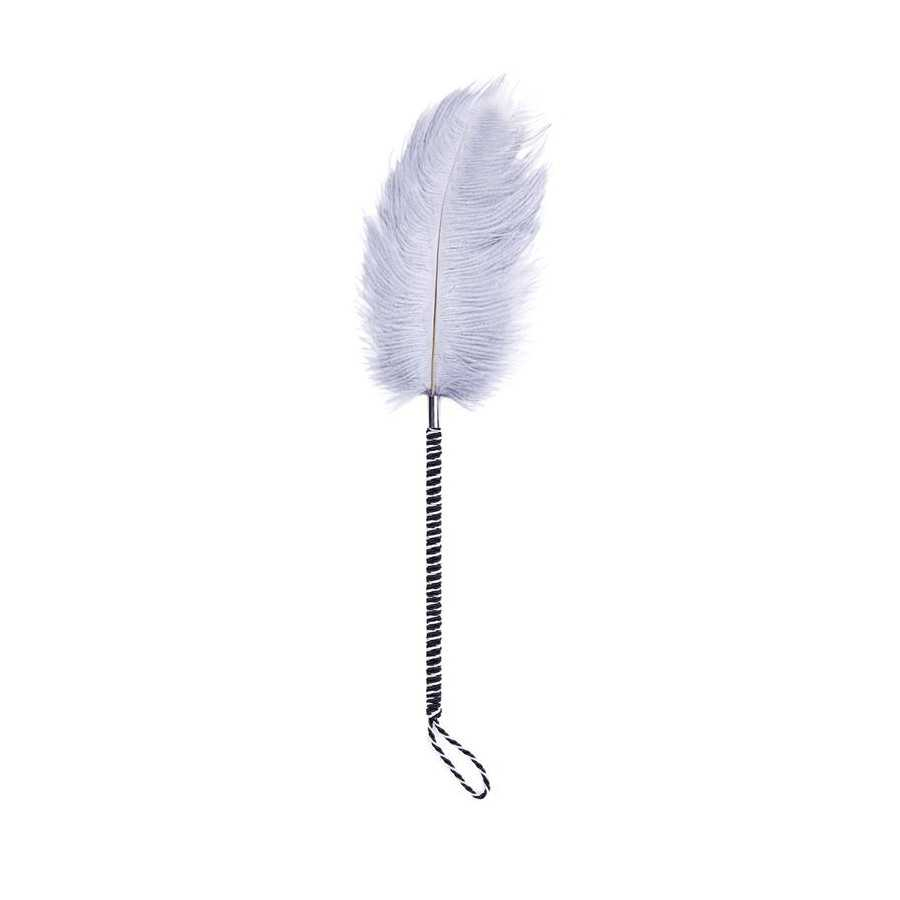 Plumas Estimuladoras 46 cm Blanco Negro