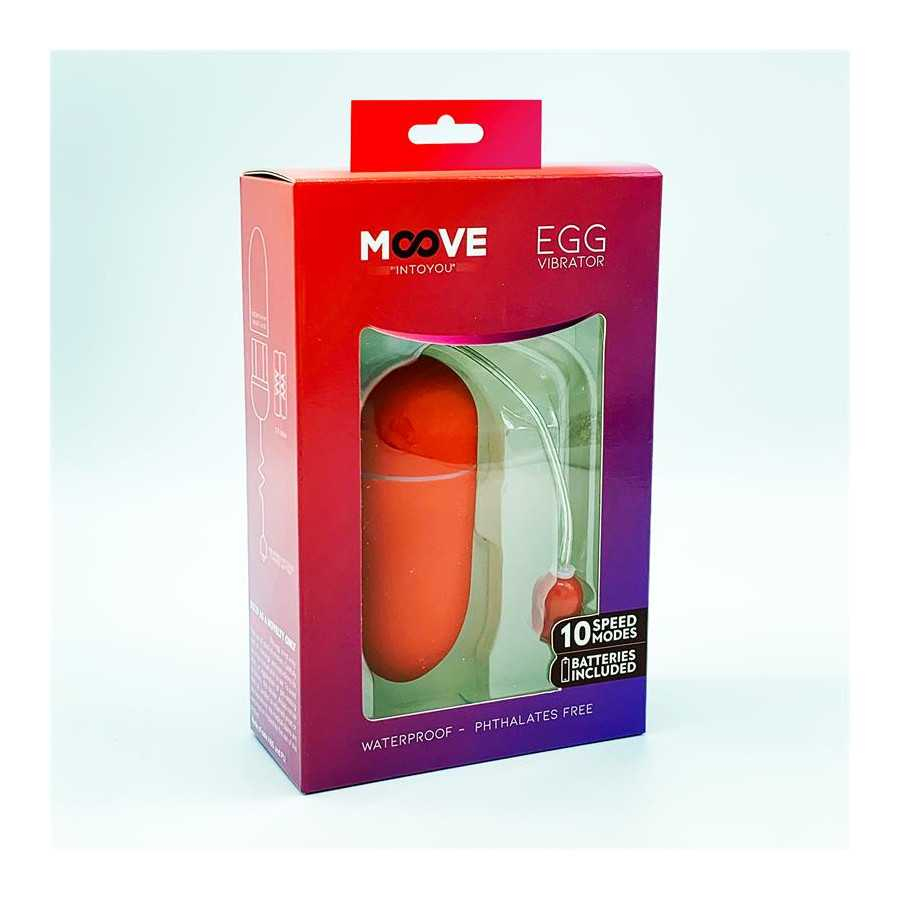 Huevo Vibrador 10 Funciones Rojo