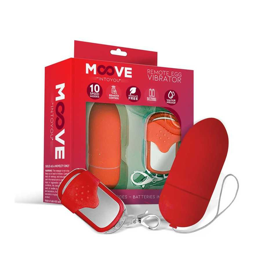 Huevo Vibrador con Control Remoto Rojo