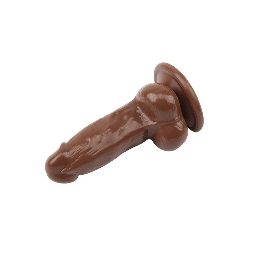 Dildo Jumbo Jack 6 con Vibracion marron