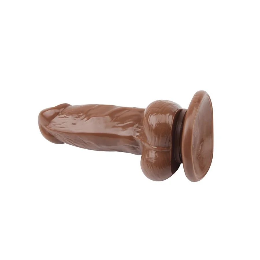 Dildo Jumbo Jack 6 con Vibracion marron