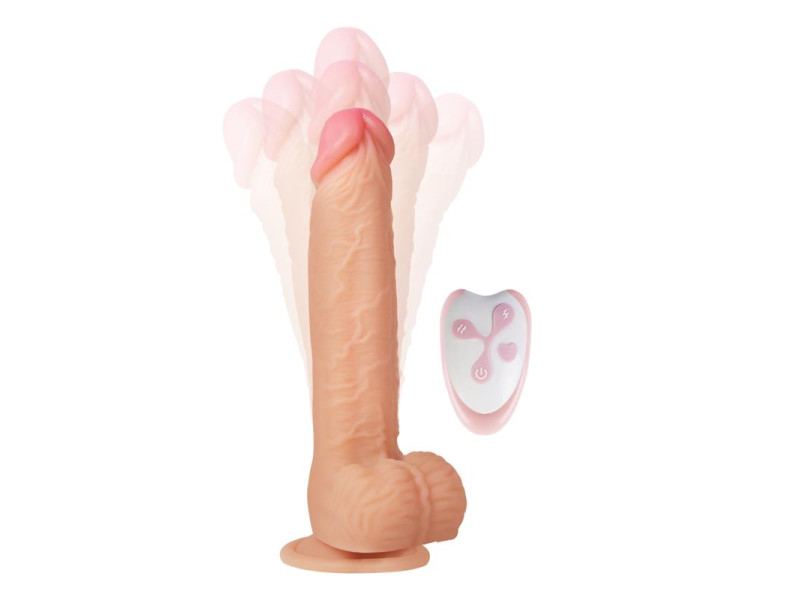 Cesur 30 Dildo Realista Vibracion Movimiento Ondulante 360º y Telescopico Control Remoto USB