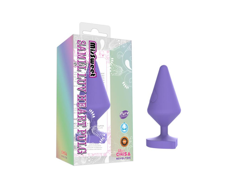 Plug Anal Luv Heart Large Purpura