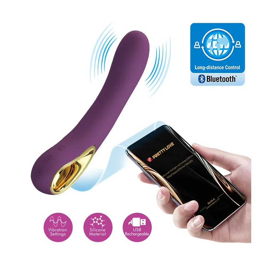 Ethan Vibrador con APP Purpura