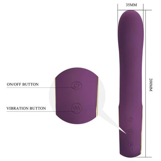 Ethan Vibrador con APP Purpura