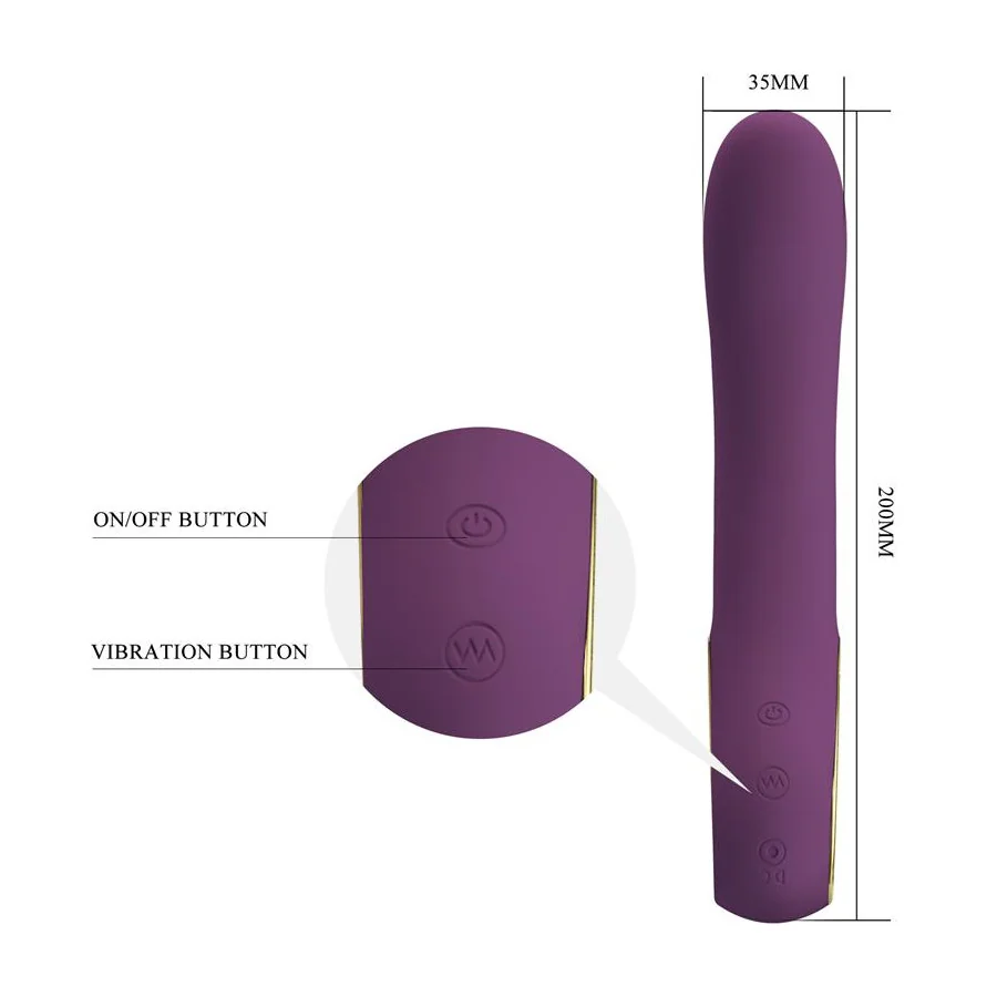 Ethan Vibrador con APP Purpura