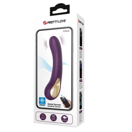 Ethan Vibrador con APP Purpura