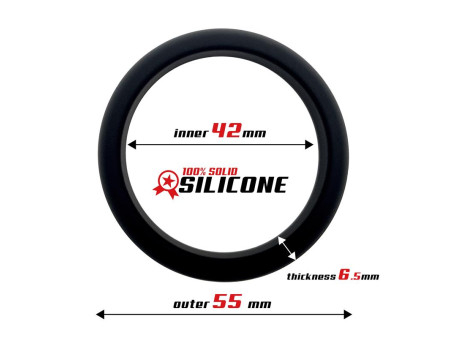Anillo para el Pene Silicona Solida 42 cm Negro