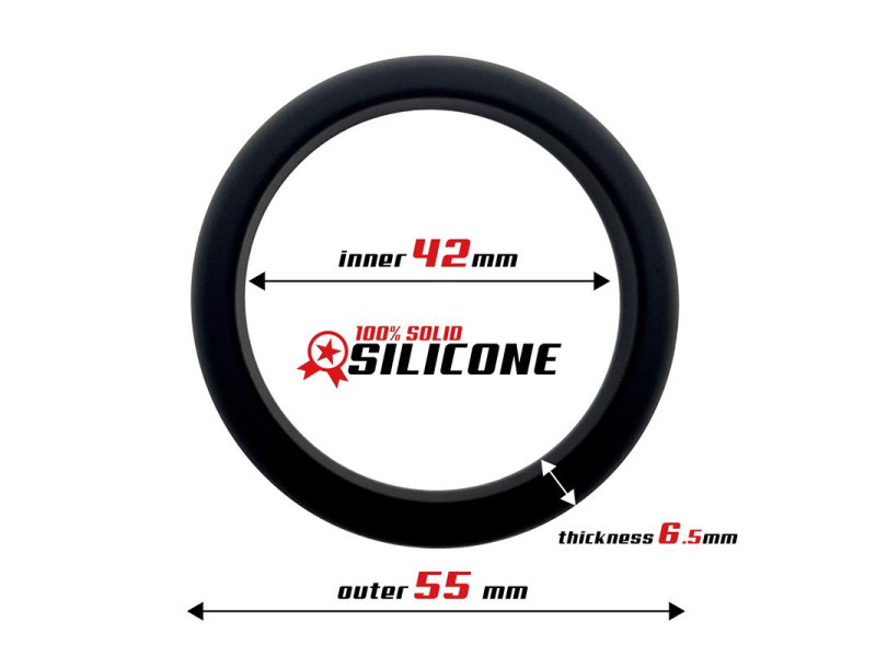 Anillo para el Pene Silicona Solida 42 cm Negro