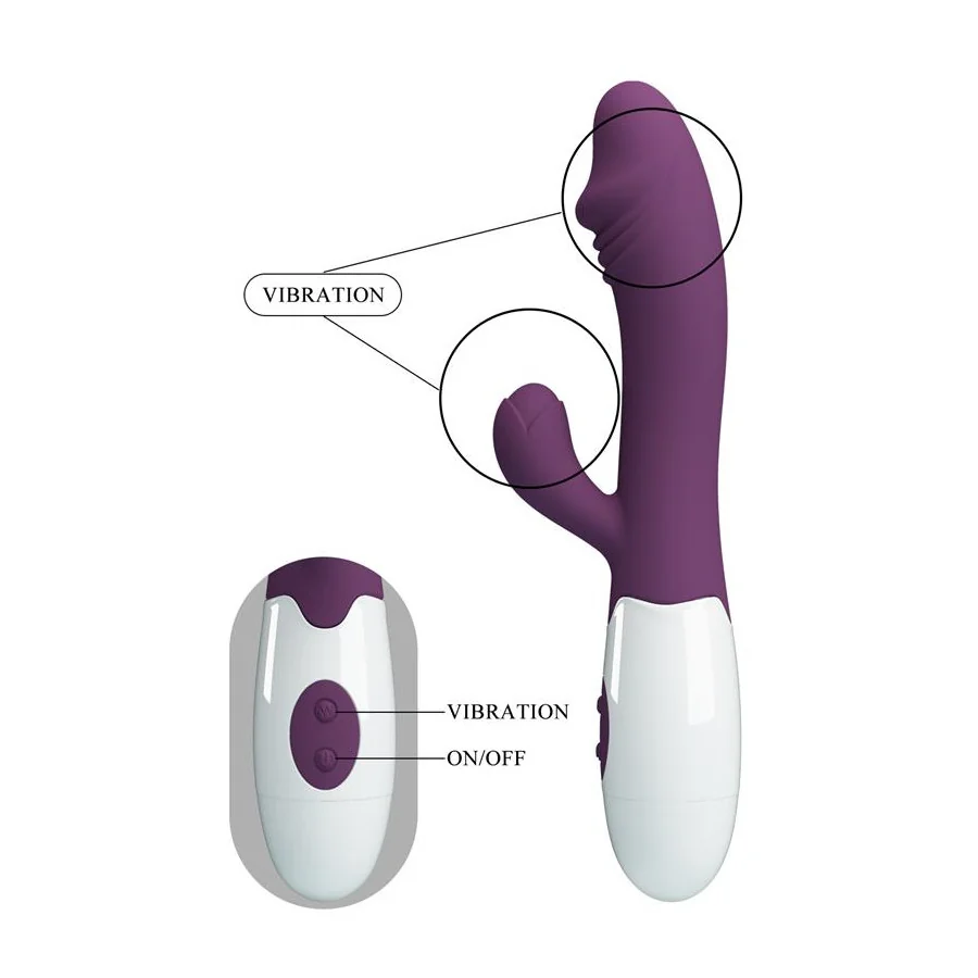 Vibrador Snappy 30 funciones Purpura